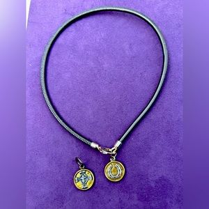 Grace and Heart Lasso Necklace with 2 Charms